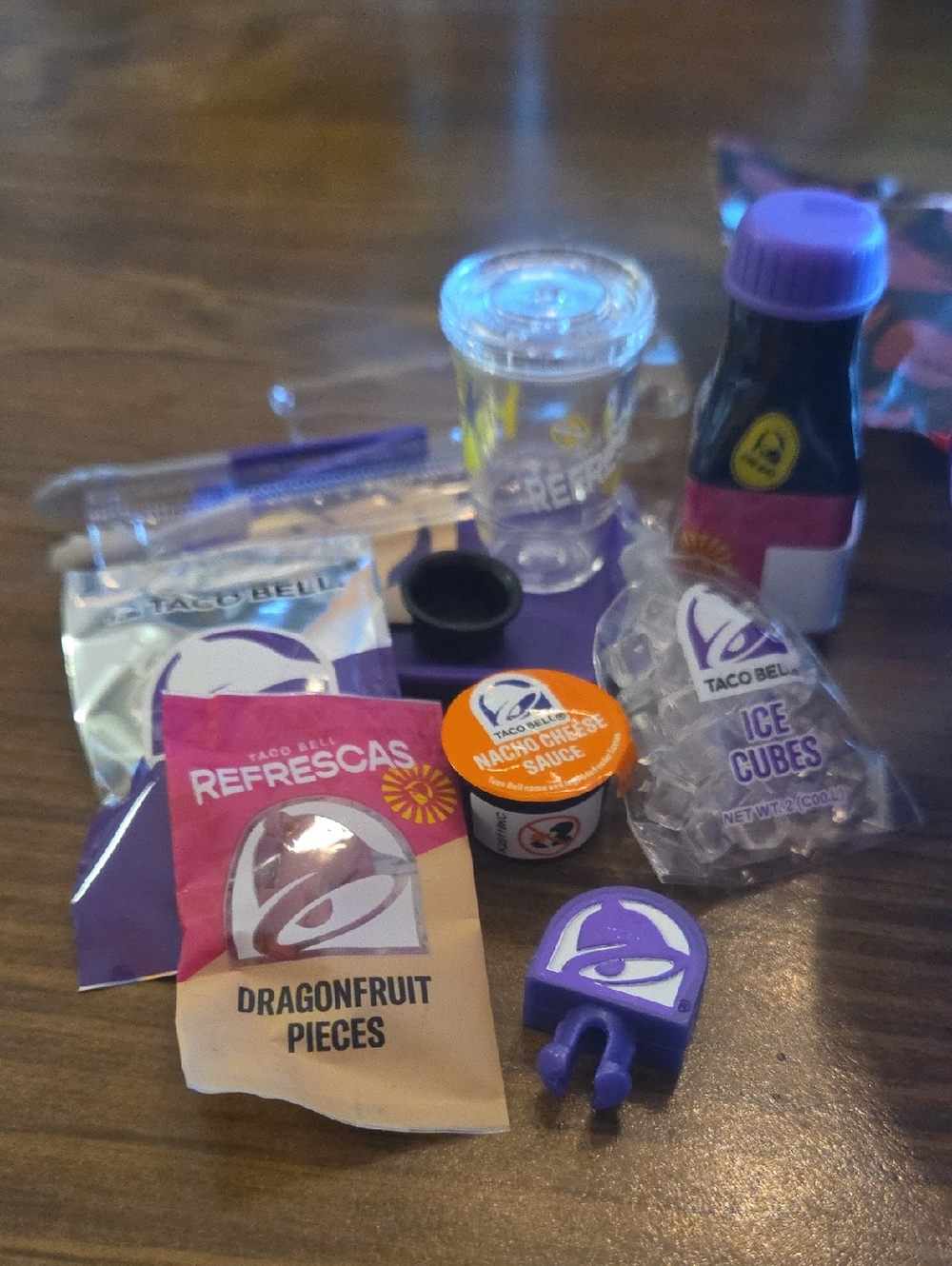 Taco Bell Miniverse Agua Refresca And Chips And Nacho Set